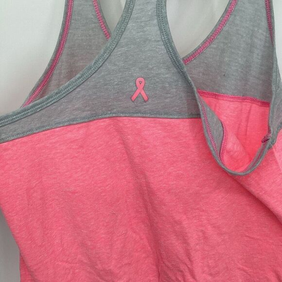 Ladies Under Armour Hero" Breast Cancer Awareness Fitness Tank pink/gray small - Picture 4 of 7